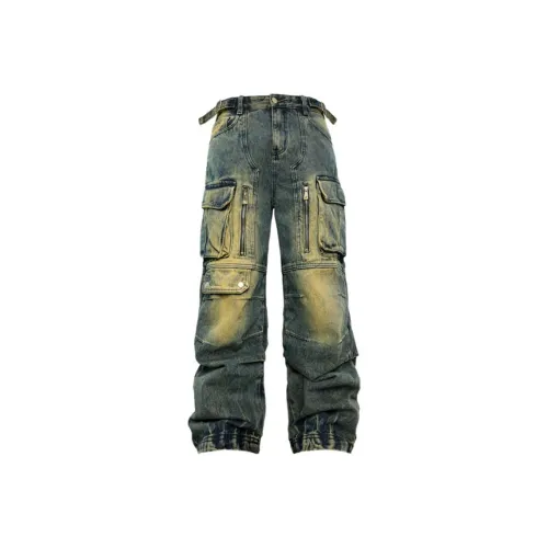 SOUTHTEENAGER Джинсы Мужские Винтаж Синий