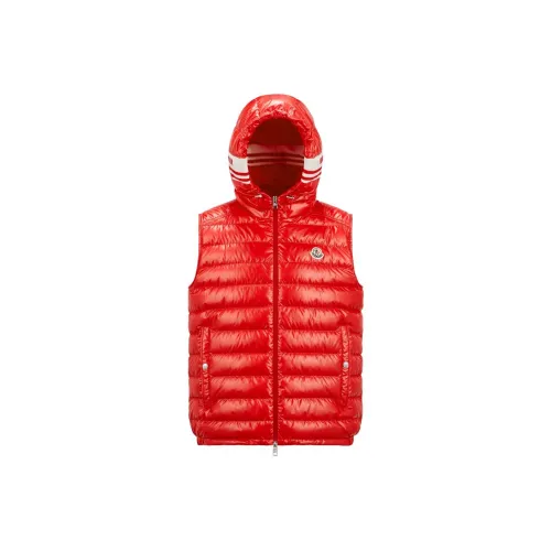 Moncler Clai Series Мужская пуховая куртка красного цвета