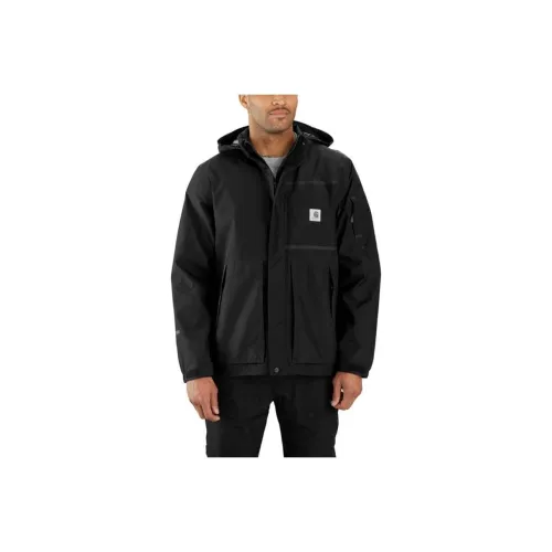 Carhartt 106119 STORM Defender® Легкий Прочный Gore TEX™ Куртки Пальто Раскрепощенный крой Мужской Черный