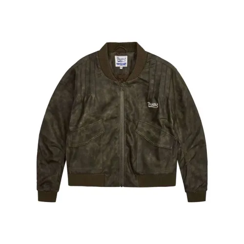 TEKABLU Кожа Куртка Унисекс Графитовый Зеленый