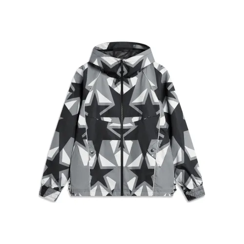 LINING Sports Life Collection Черный Серый Полный С принтом Мужской Тренч