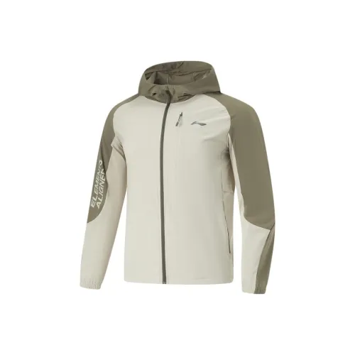 LINING Fitness Series Тренчкот Мужской Nut Gray Army Green