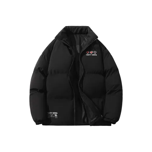 30BRAID Хлопковый пуховик Унисекс Черный
