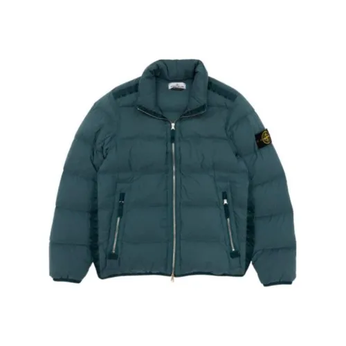 STONE ISLAND Пуховик Мужской Темно-Зеленый