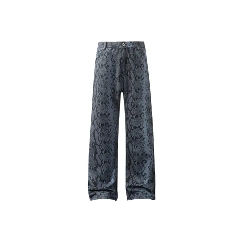 ELCORO Джинсы Унисекс Змеиный принт