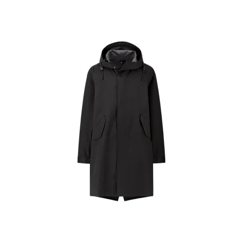 UNIQLO Черный Мужской Тренч