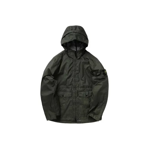 Stone Island Зеленый Мужской Куртки