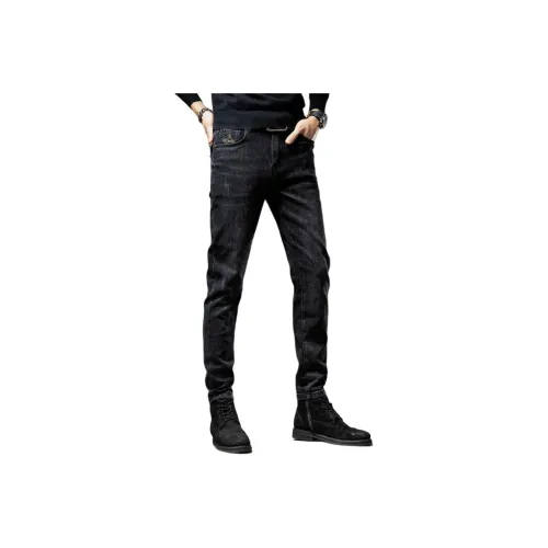GUISE Spring Jeans Unisex Black Gray GUISE Весенние Джинсы Унисекс Черный Серый