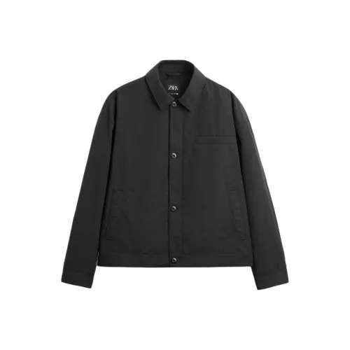 ZARA Year of the Dragon Limited Series Черный мужской пуховик