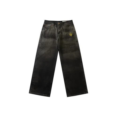Maserati Jeans Unisex Dirty Black