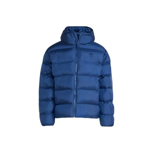 Adidas Originals Tonal С капюшоном Пуховая куртка Пуховая куртка Мужская Полуночный индиго