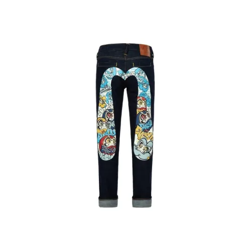 EVISU Джинсовый Синий Мужские Джинсы