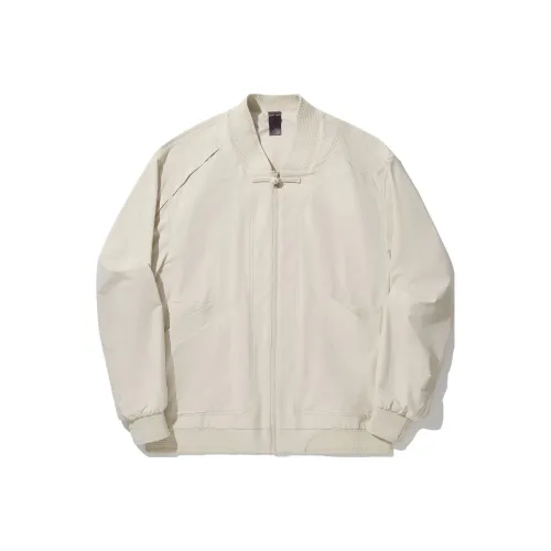 LINING Li Ning x Jackie Chan Co Бренд Kung Fu Series Куртки и Пальто Мужской Овсяный Серый