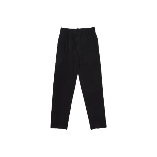 Homme Plissé Issey Miyake Черные Мужские Повседневные Штаны