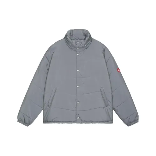 Cav Empt Хлопковый пуховик унисекс серого цвета