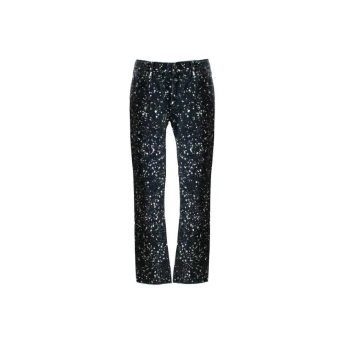 Off Белый FW22 Черный Мужские Джинсы