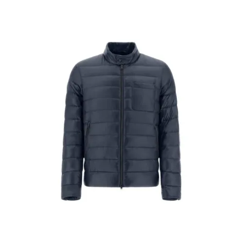 HERNO Resort Bomber Куртка из нейлона ULTRALIGHT Куртки и Пальто Мужской Синий