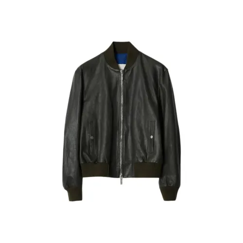 Burberry Кожа Куртка Мужская Черная