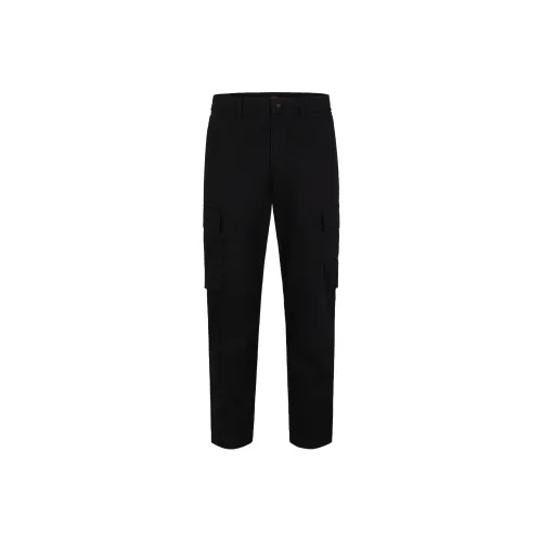 Hugo Boss Cargo Trousers из эластичного хлопка поплина карго мужские черные