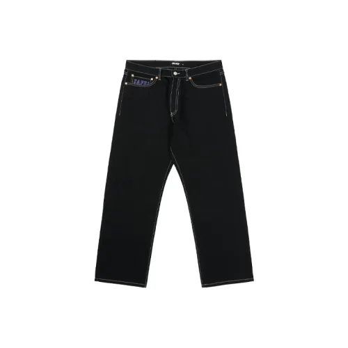 Дворцовый Черный Унисекс Джинсы