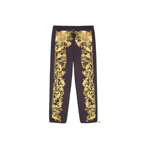 VERSACE JEANS COUTURE Черные мужские вязаные тренировочные штаны