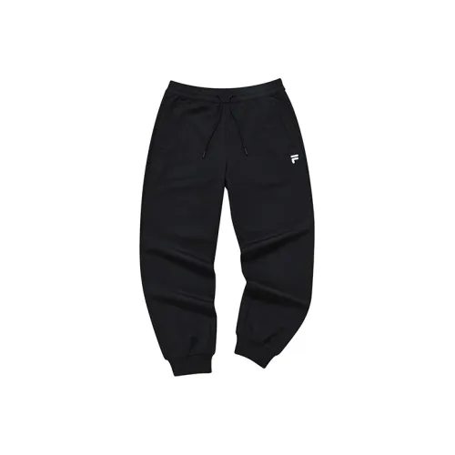 FILA FUSION Темно-черные мужские вязаные тренировочные брюки