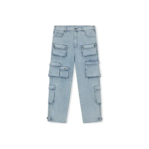 DICETINY Циановые Унисекс Джинсы