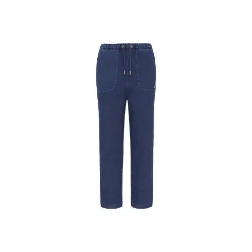 LI NING 1990 Темно-ирисовый синий Мужские Джинсы