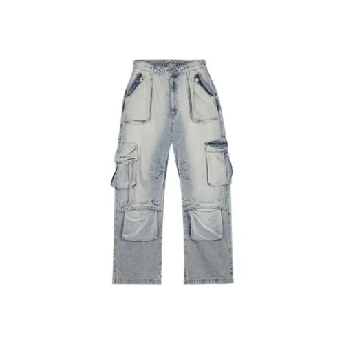 0 CROWORLD Светло-синие Мужские Джинсы