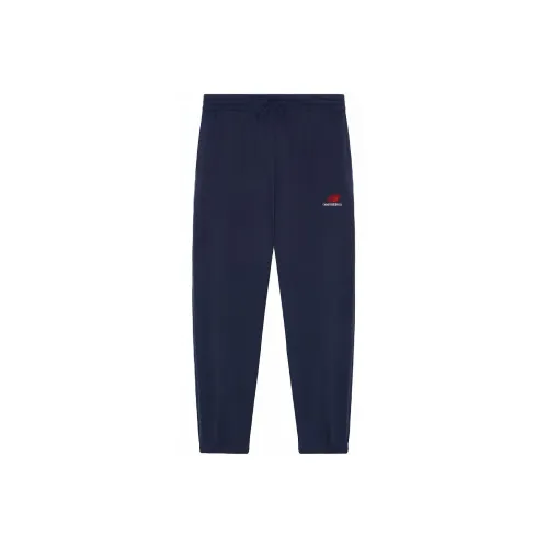 New Balance совместные вязаные тренировочные штаны унисекс синие