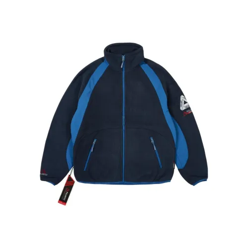 PALACE SS24 Polartec Duo Fleece Jacket Куртки и Пальто Унисекс Морской Синий