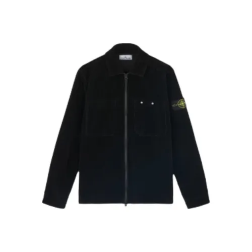 STONE ISLAND Праздничная черная унисекс куртка