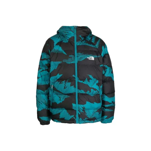 THE NORTH FACE Пуховик Мужской Черный Hong KONG Синий