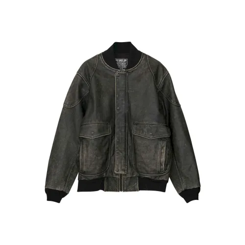 HYSTERIC GLAMOUR совместная черная мужская кожаная куртка