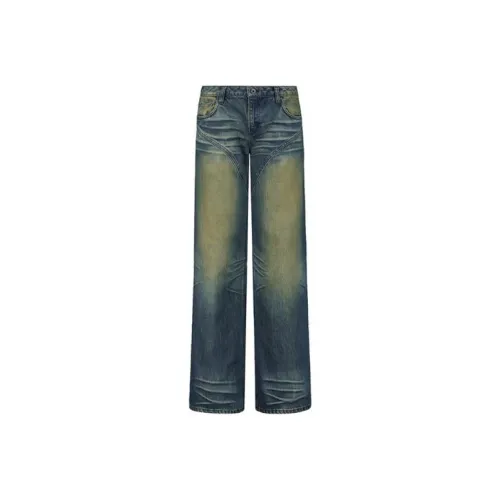 Fax Copy Express Синие Унисекс Джинсы