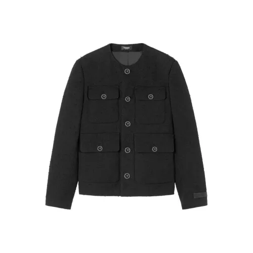 VERSACE Куртки и Пальто Мужской Черный