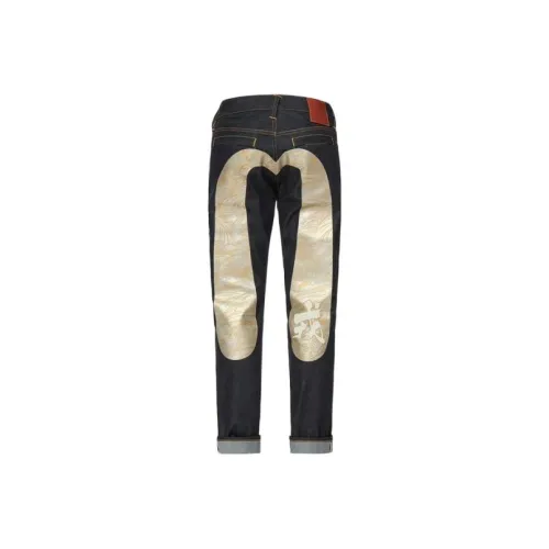 EVISU Джинсовый Синий Мужские Джинсы