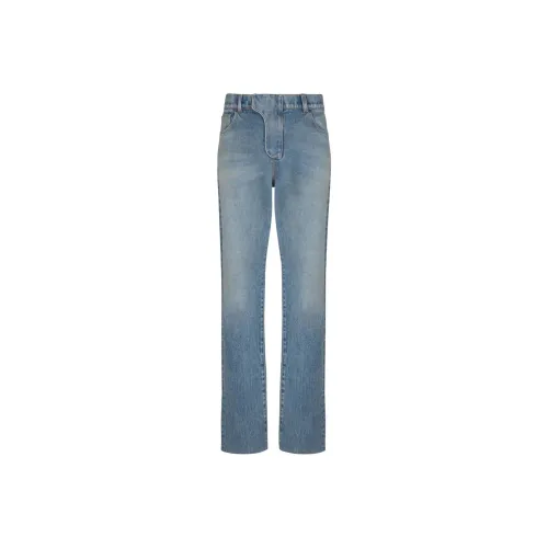 BALMAIN Светло-синие мужские джинсы