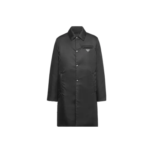 PRADA Черный Мужской Тренч