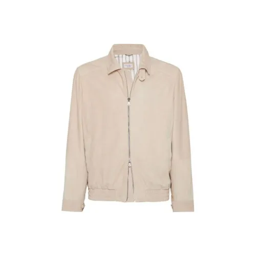 BRUNELLO CUCINELLI Куртки и Пальто Мужской Песочно-бежевый Желтый Цвет