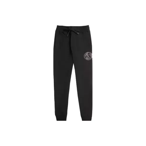 VERSACE JEANS COUTURE Вязаные спортивные брюки мужские черные