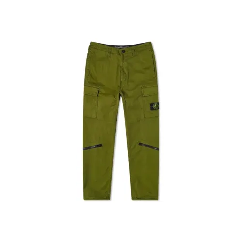 Stone Island Зеленые Мужские Повседневные Брюки