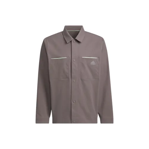 Adidas Business Casual Woven Fabric Jacket Куртки Пальто Мужской Угольный Серый