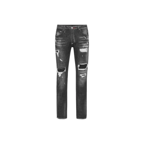 PHILIPP PLEIN Черные Мужские Джинсы
