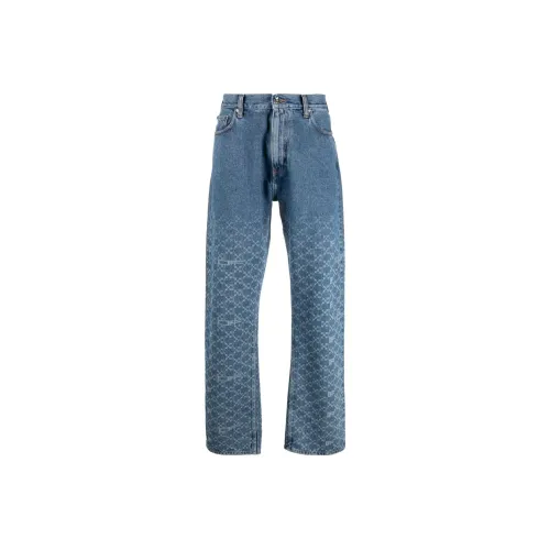 OFF Белый SS22 Синий Мужские Джинсы