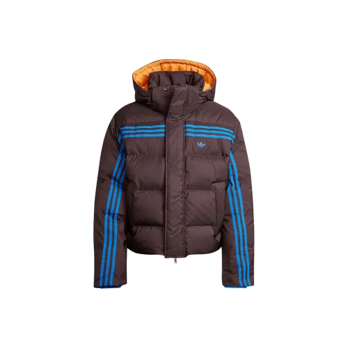 Adidas Originals 70S FW24 PREMIUM Пуховая куртка Мужская Темно-серо-коричневая