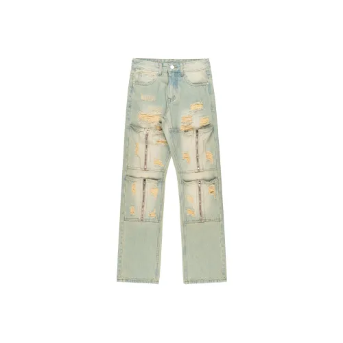 XINYINSU Blue Unisex Jeans XINYINSU Синий Унисекс Джинсы