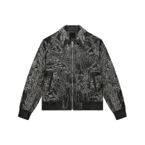 GIVENCHY Черные Мужские Кожаные Куртки