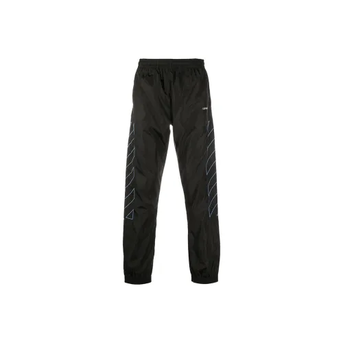 Off Белый FW20 Черный Мужские Вязаные Спортивные Штаны