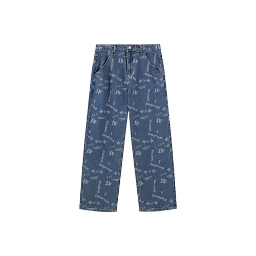 DANGEROUSPEOPLE Синие Унисекс Джинсы